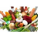 Květinový box z klobás